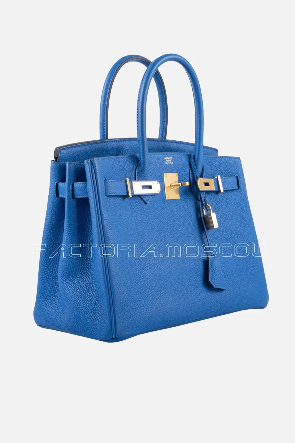 Hermes Birkin 30 Blue Zellige Togo GHW