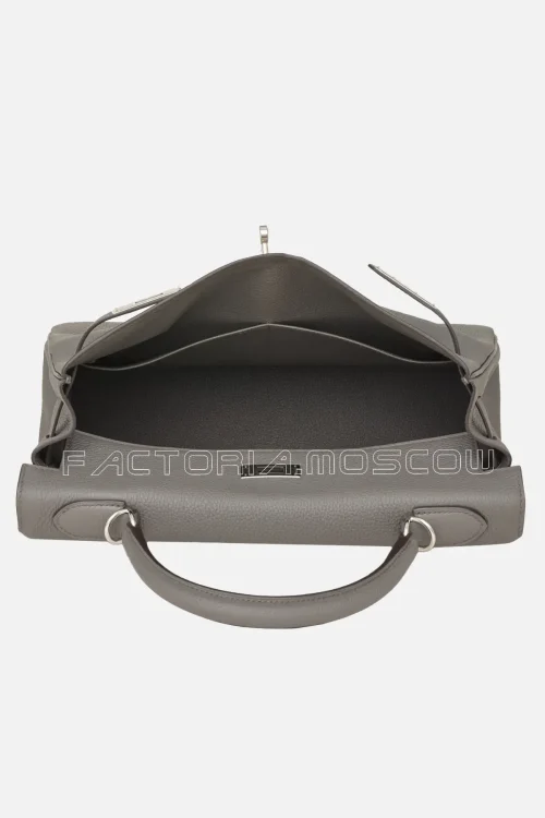 Hermès Kelly Retourne 32 Togo Colour Gris Etain PHW