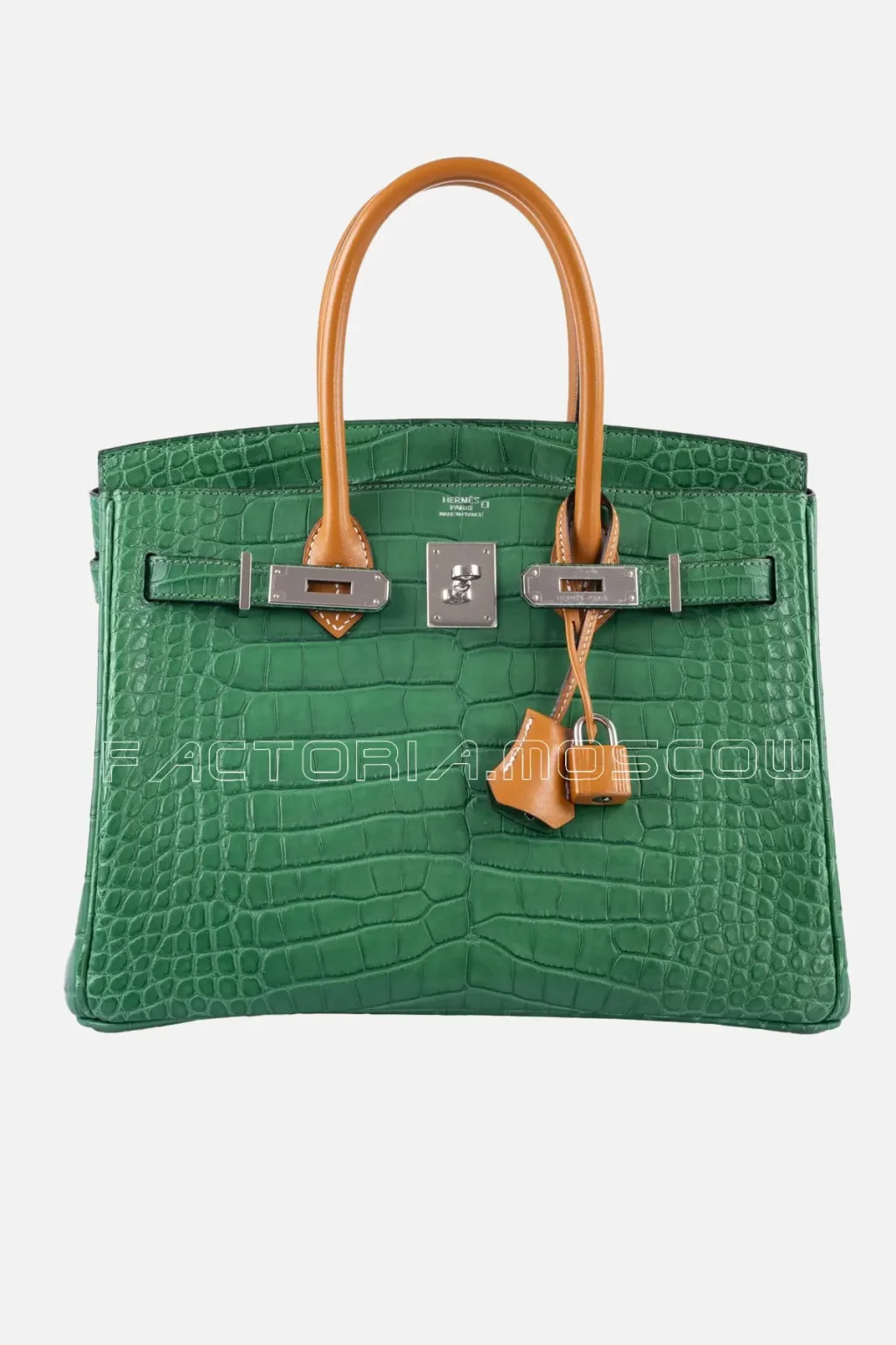 Hermes Birkin 30 Cactus Matte Alligator Naturel Sable Matte Veau Butler PHW
