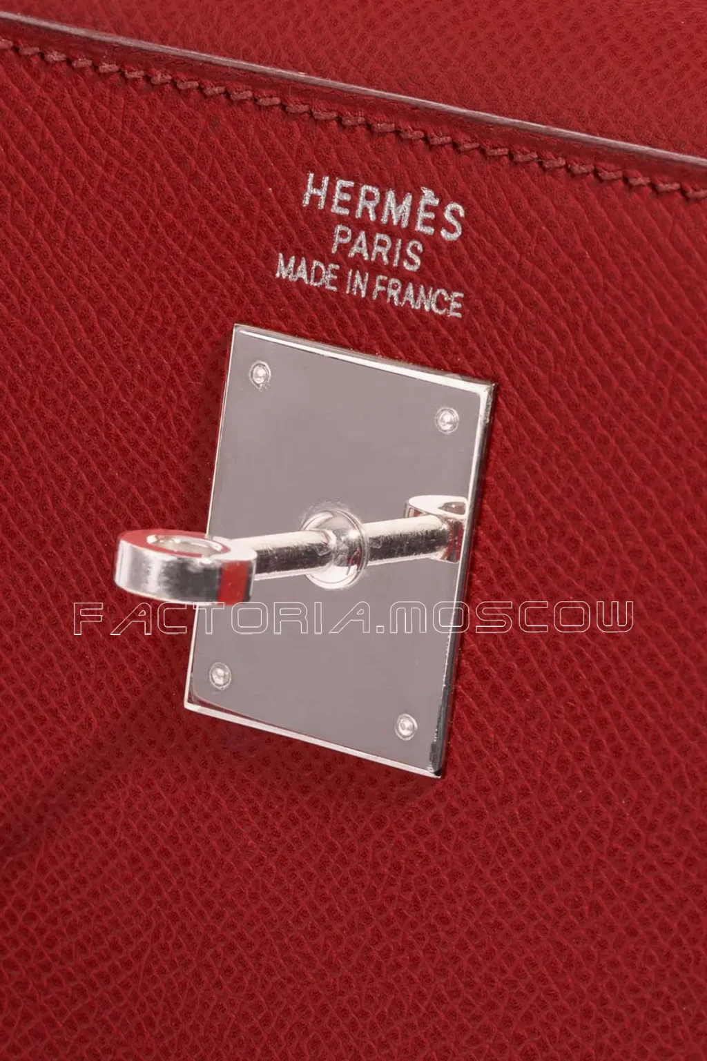 Hermès Kelly Sellier 35 Epsom Colour Rouge Casaque PHW