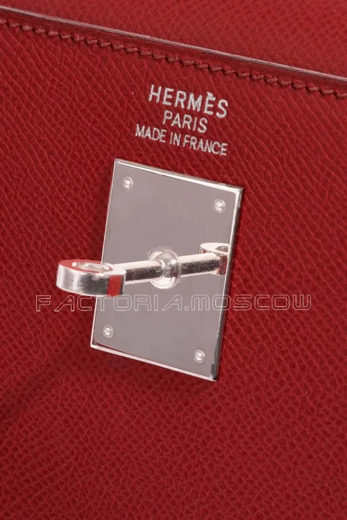 Hermès Kelly Sellier 35 Epsom Colour Rouge Casaque PHW