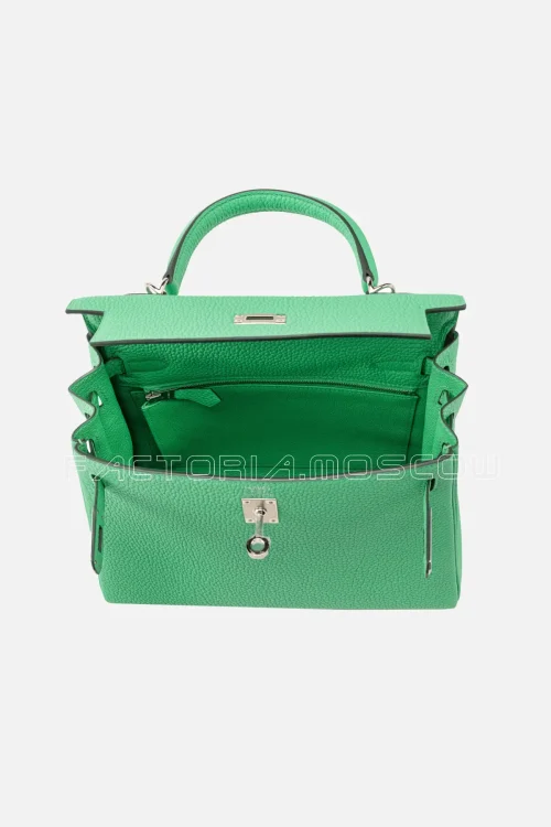 Hermès Kelly Retourne 25 Togo Colour Vert Comics PHW