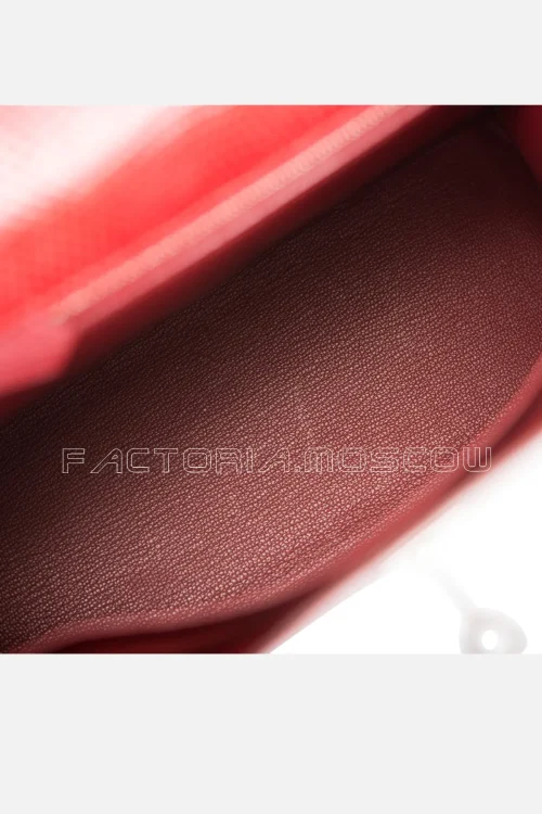 Hermès Kelly Sellier 25 Shiny Niloticus Lizard Colour Rouge H PHW