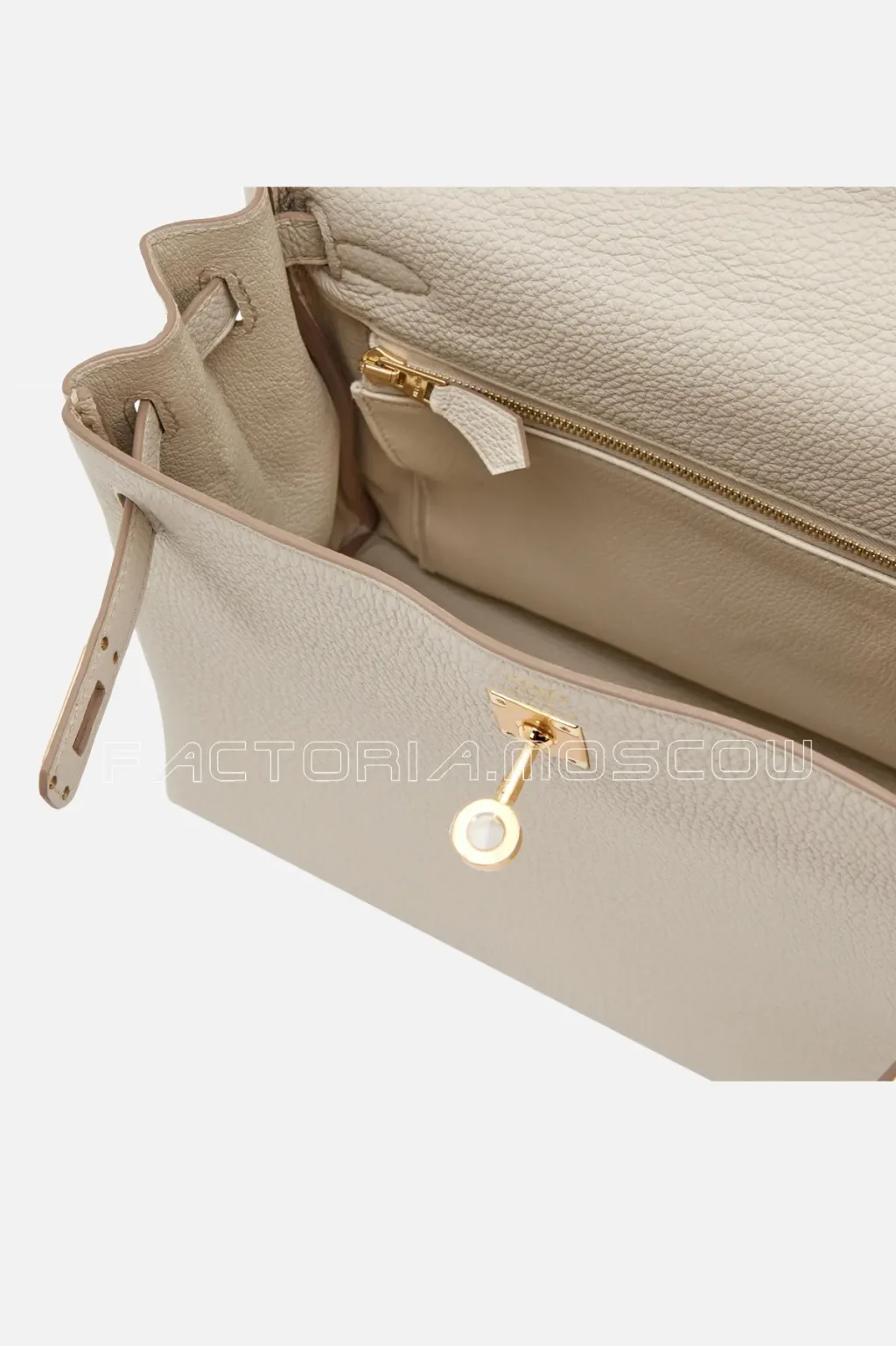 Hermès Kelly Retourne 25 Togo Colour Beton GHW