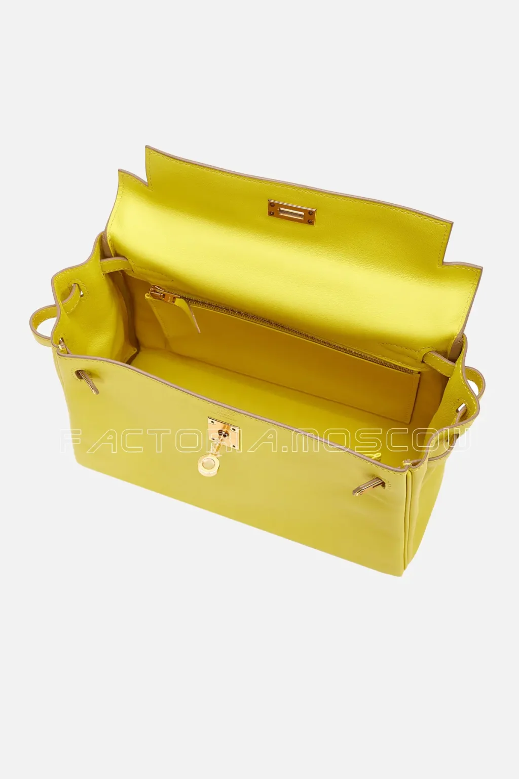 Hermès Kelly Retourne 25 Swift Colour Lime GHW