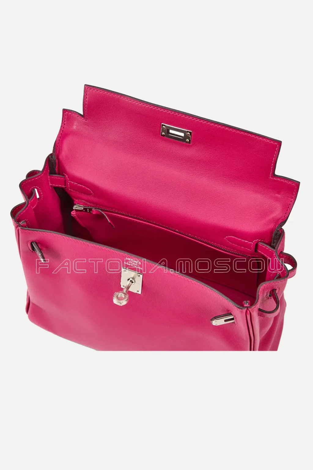 Hermès Kelly Retourne 25 Swift Colour Rose Pourpre PHW