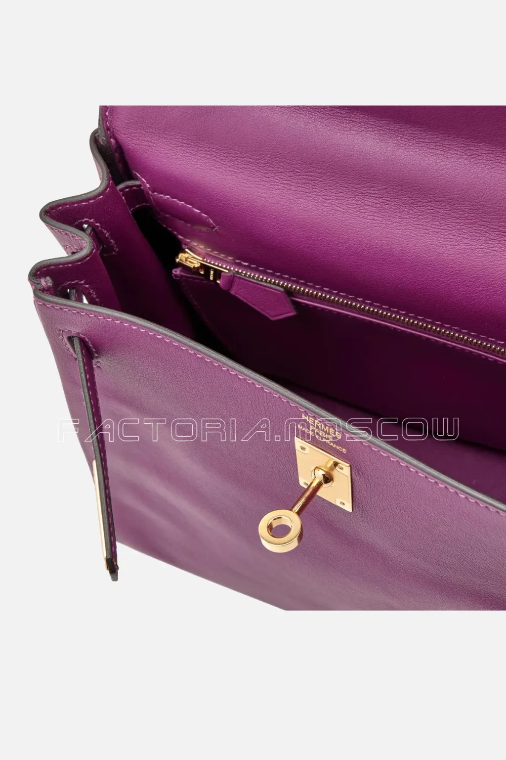 Hermès Kelly Retourne 25 Swift Colour Anemone GHW