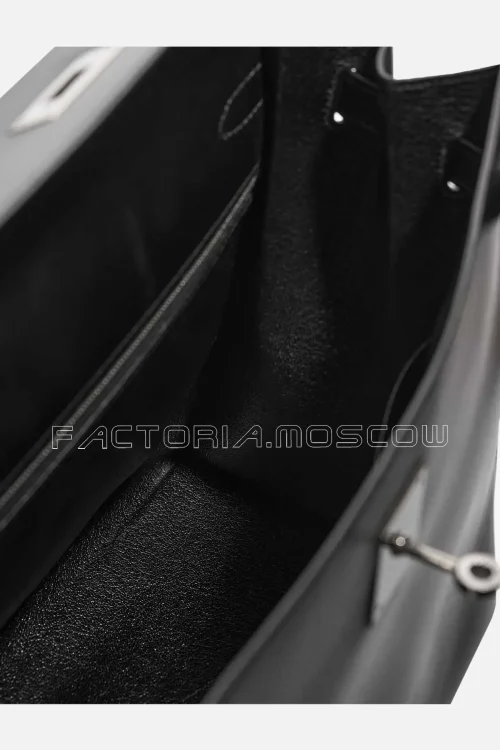 Hermès Kelly Sellier 35 Box Calf Colour Black PHW