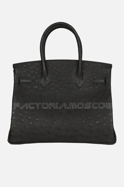 Hermès Birkin 30 Black Ostrich RGHW
