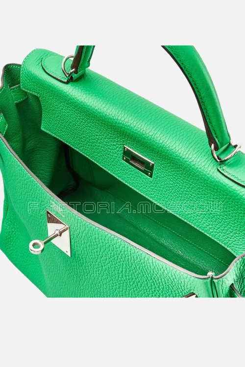 Hermès Kelly Retourne 32 Togo Colour Bambou PHW