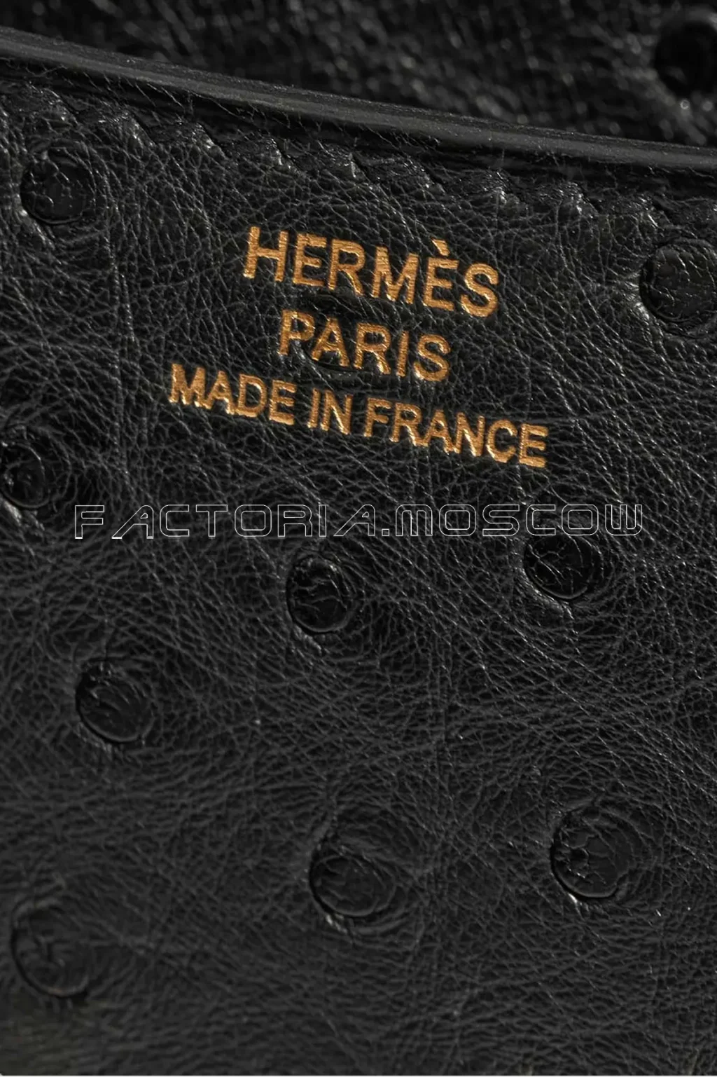 Hermès Constance 18 Black Ostrich GHW