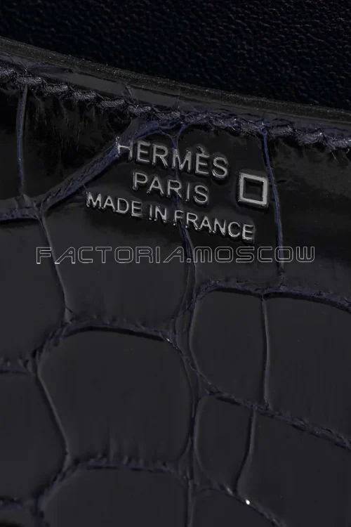 Hermès Constance 18 Shiny Alligator Blue Marine PHW