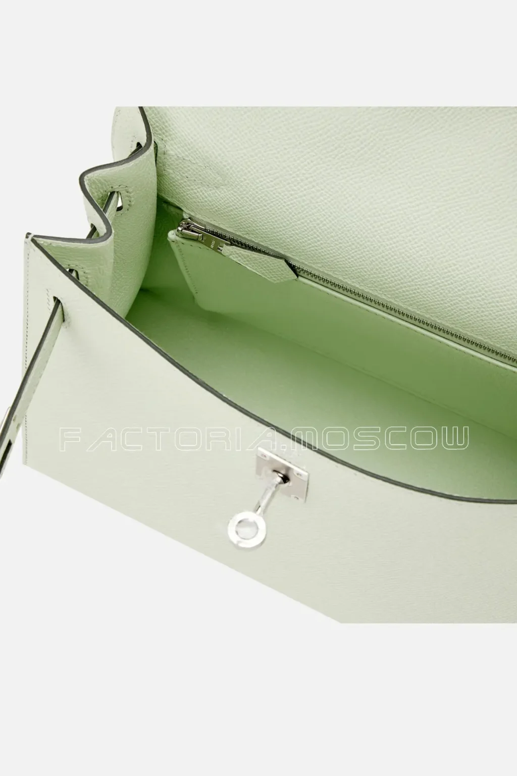 Hermès Kelly Sellier 25 Epsom Colour Vert Fizz PHW