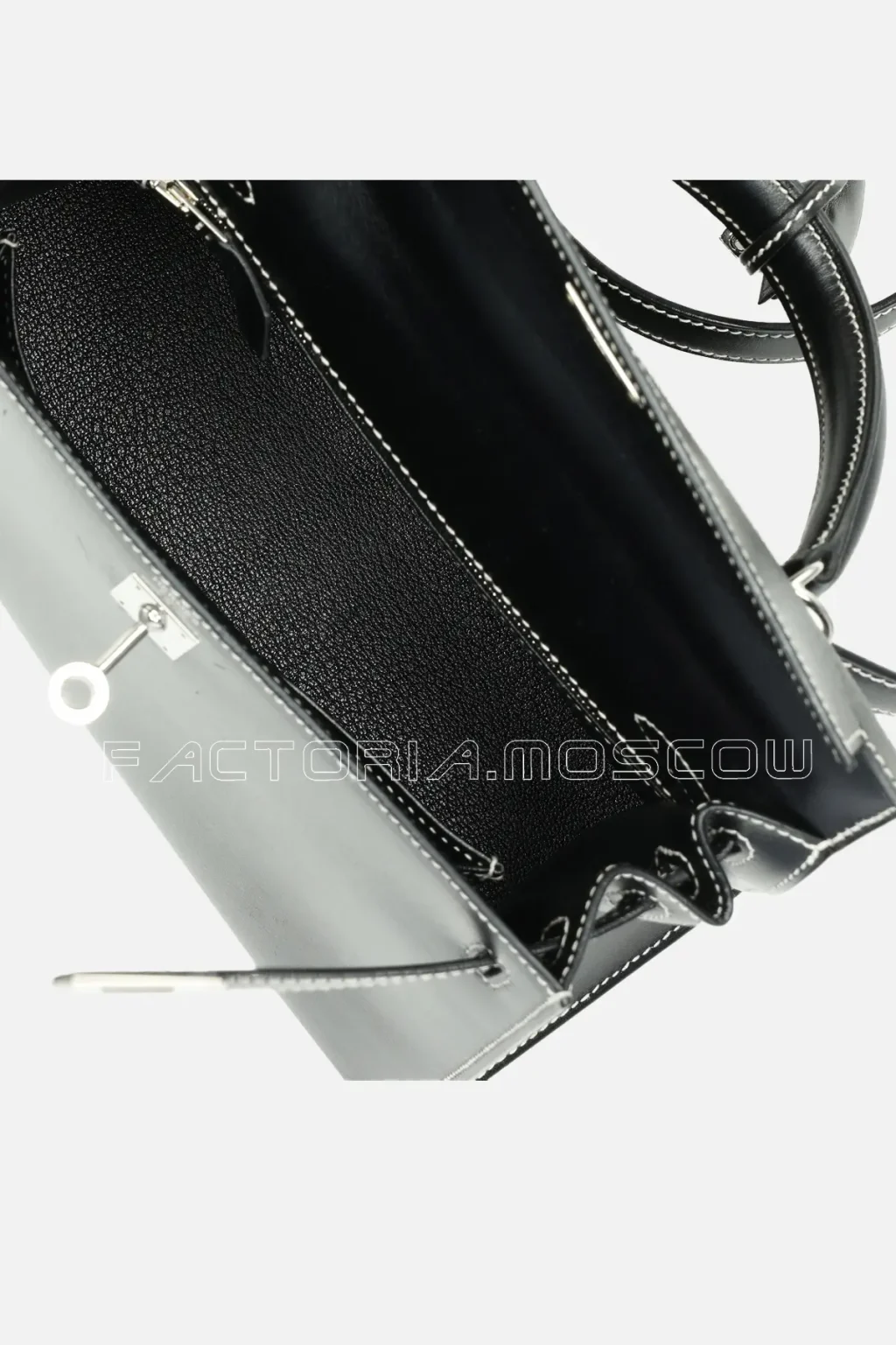 Hermès Kelly Sellier 25 Black Box PHW