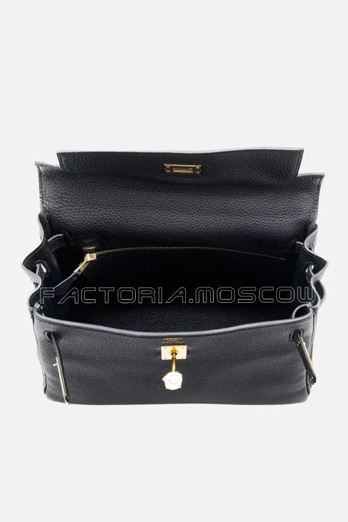 Hermès Kelly Retourne 25 Togo Colour Black GHW