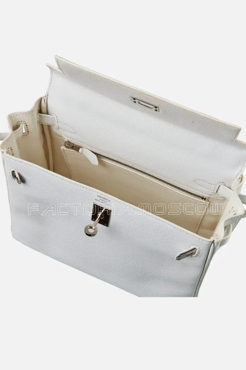 Hermès Kelly Retourne 25 Epsom Colour Blanc PHW