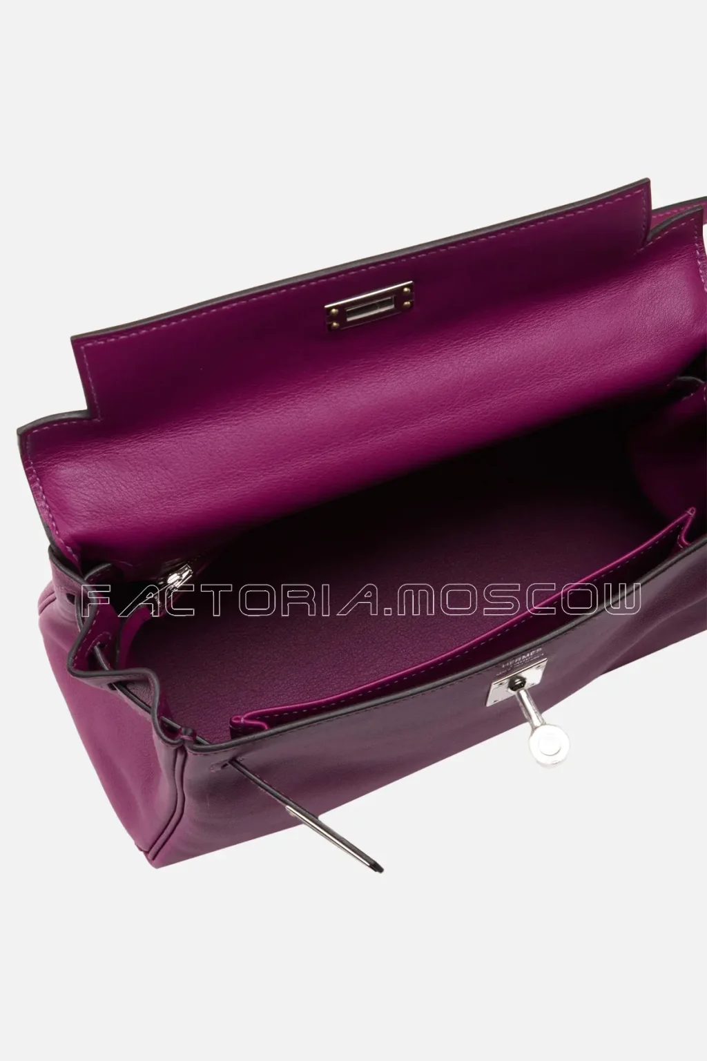 Hermès Kelly Retourne 25 Swift Colour Anemone PHW
