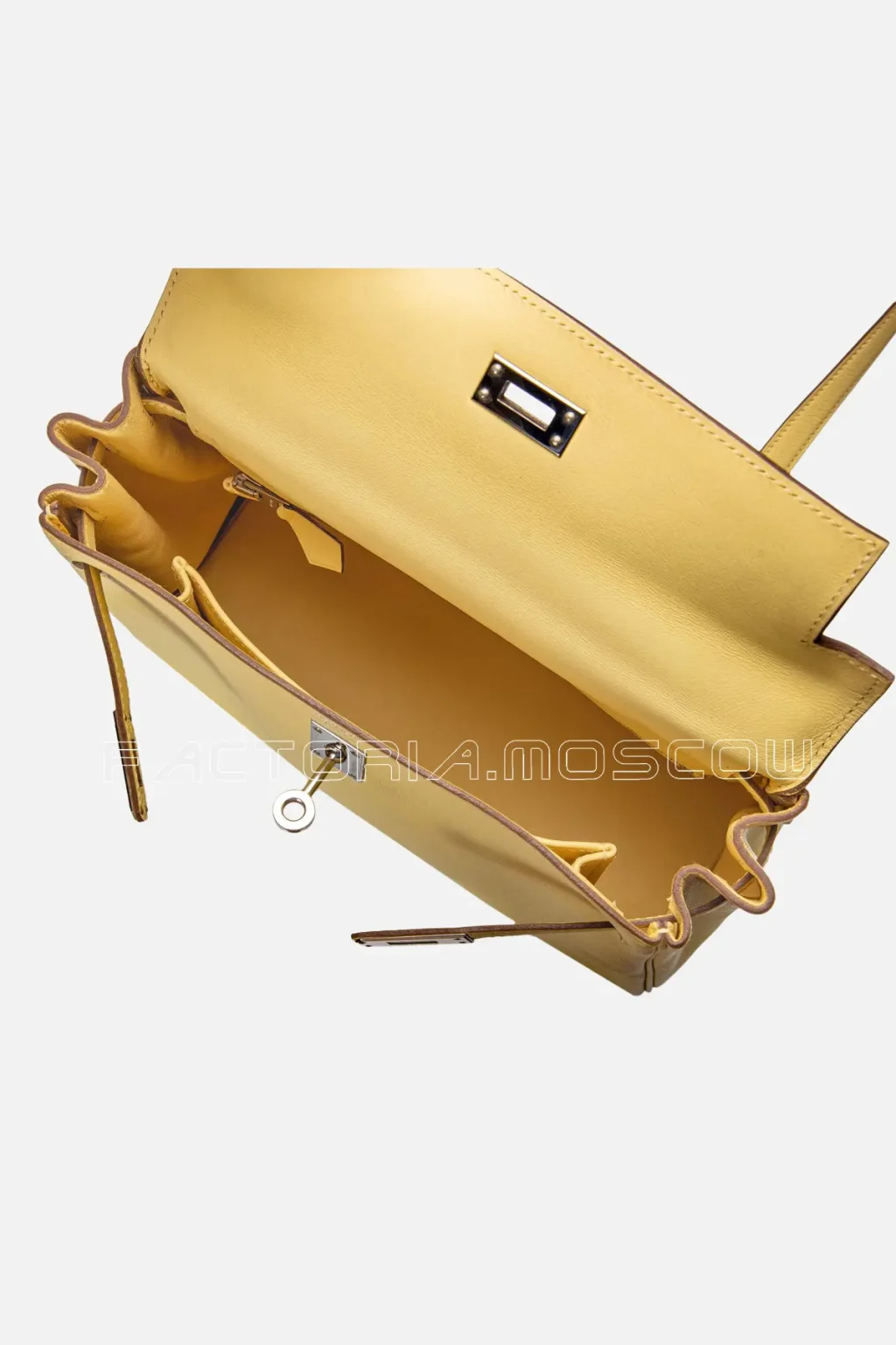 Hermès Kelly Retourne 25 Swift Colour Jaune Poussin PHW