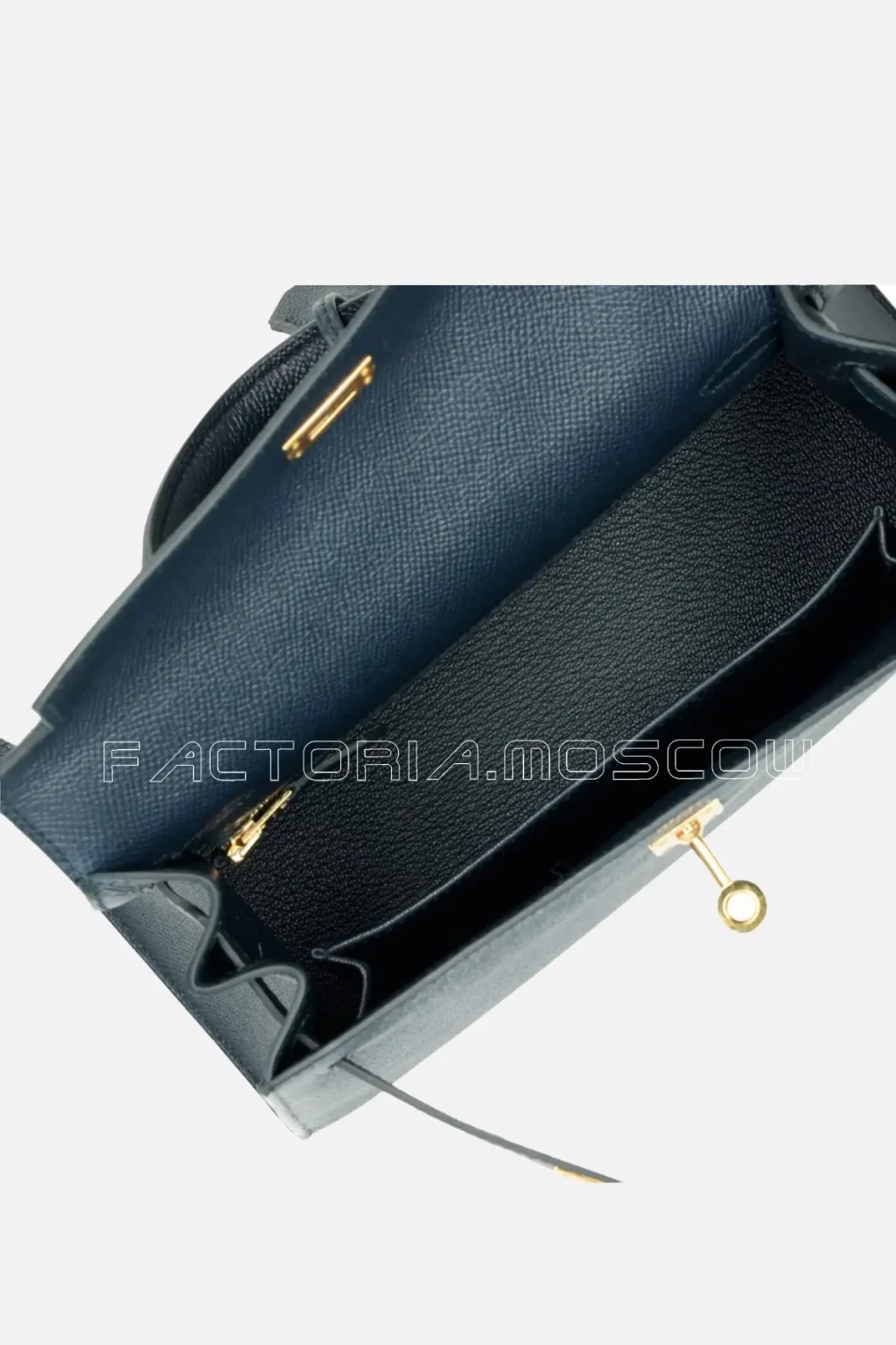 Hermès Kelly Sellier 25 Epsom Colour Bleu Indigo GHW