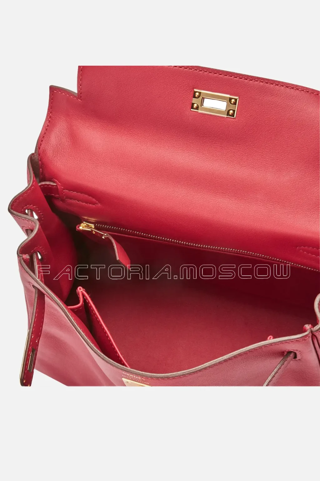Hermès Kelly Retourne 25 Swift Colour Rouge Casaque GHW