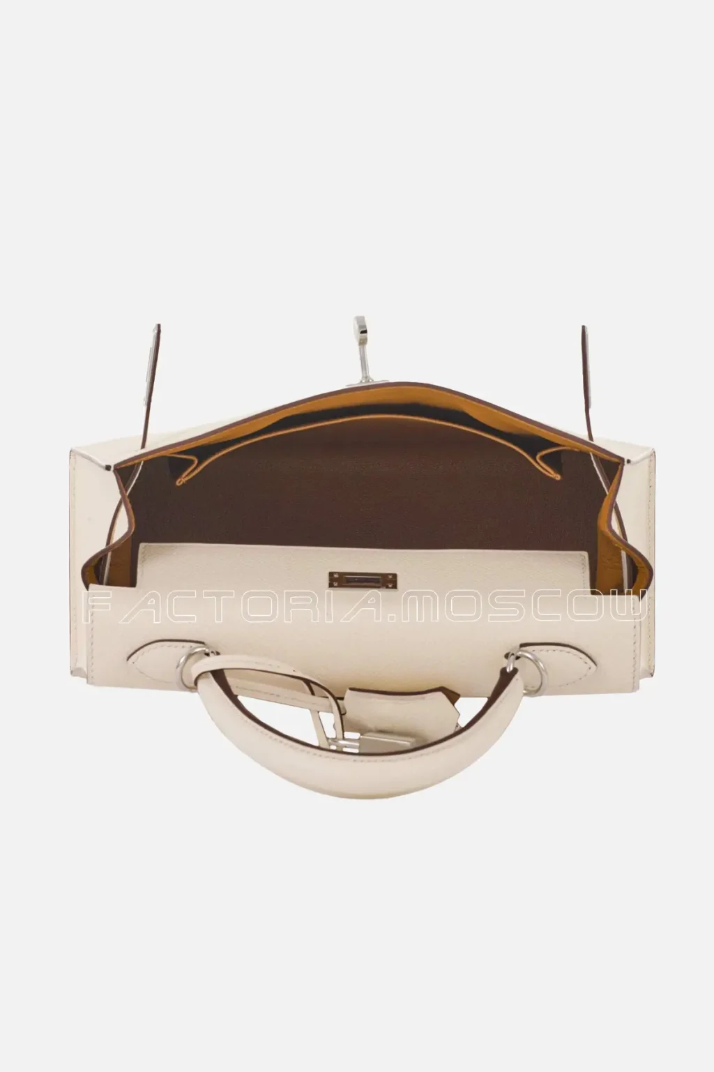 Hermès Kelly Sellier 25 Epsom Colour Nata And Ocre PHW