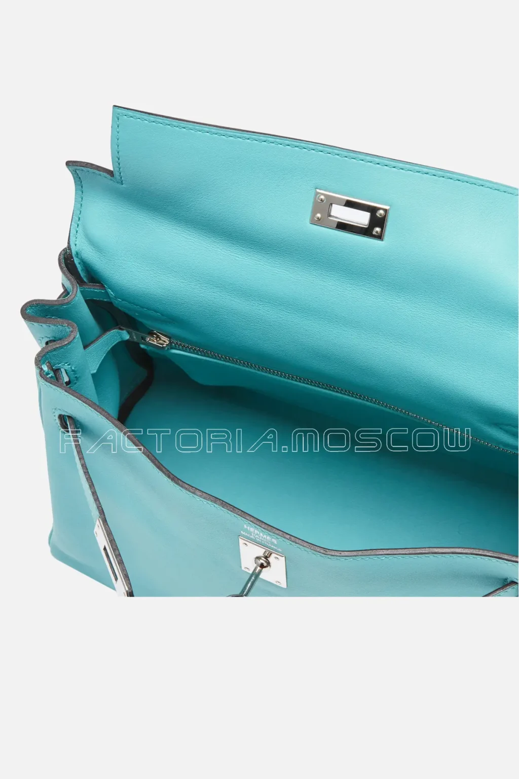 Hermès Kelly Retourne 25 Swift Colour Bleu Saint-Cyr PHW
