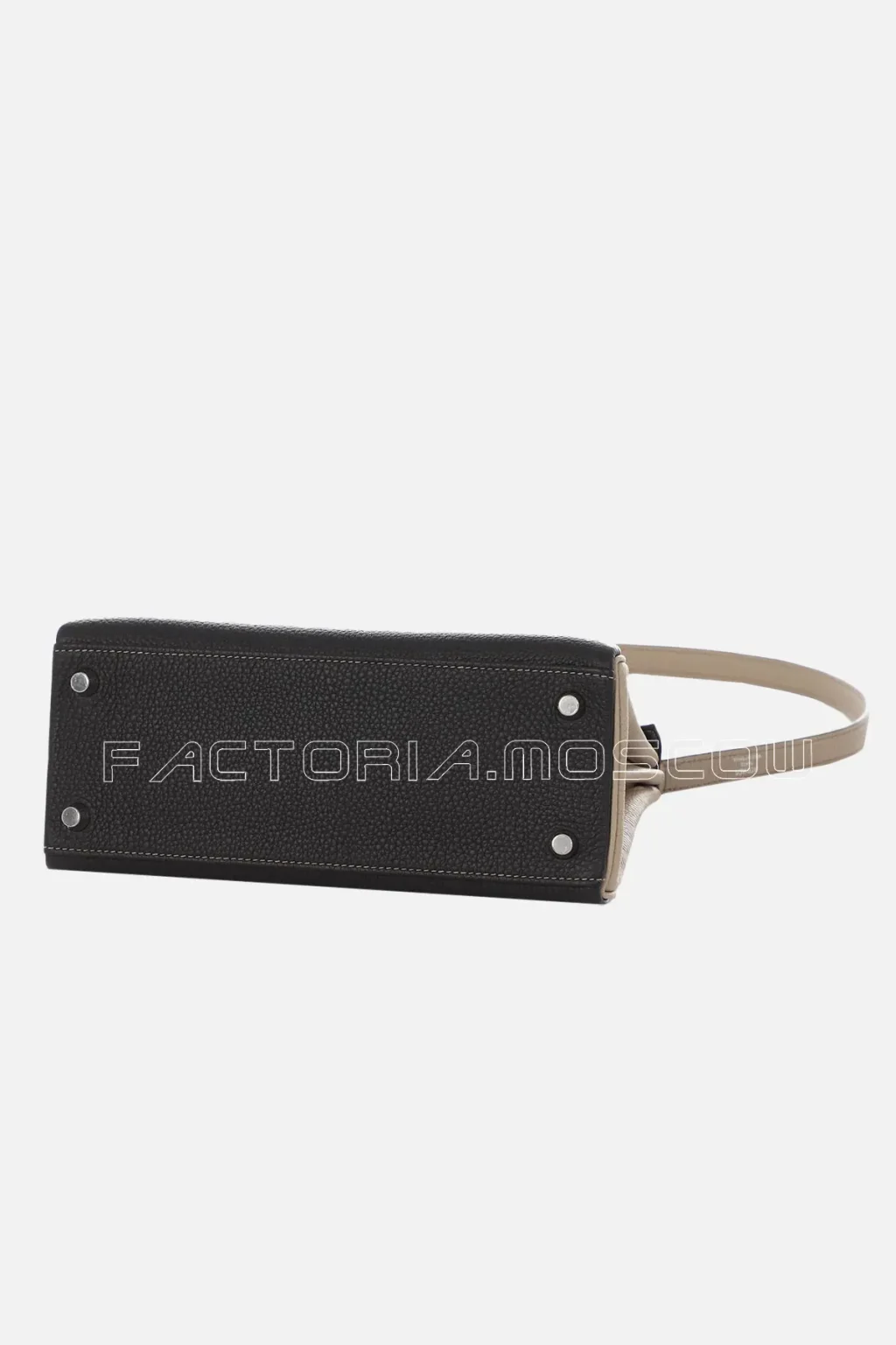 Hermès HSS Kelly Retourne 25 Togo Black And Gris Tourterelle PHW
