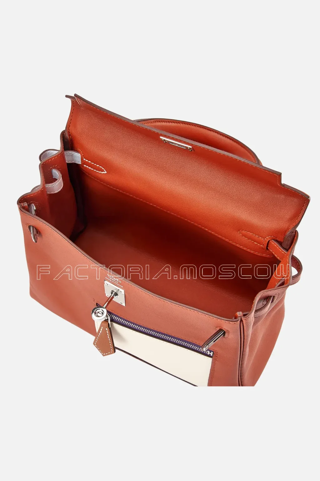 Hermès Kelly Colormatic 25 Swift Colour Cuivre, Nata, Bleu Brume, Chai And Lime PHW