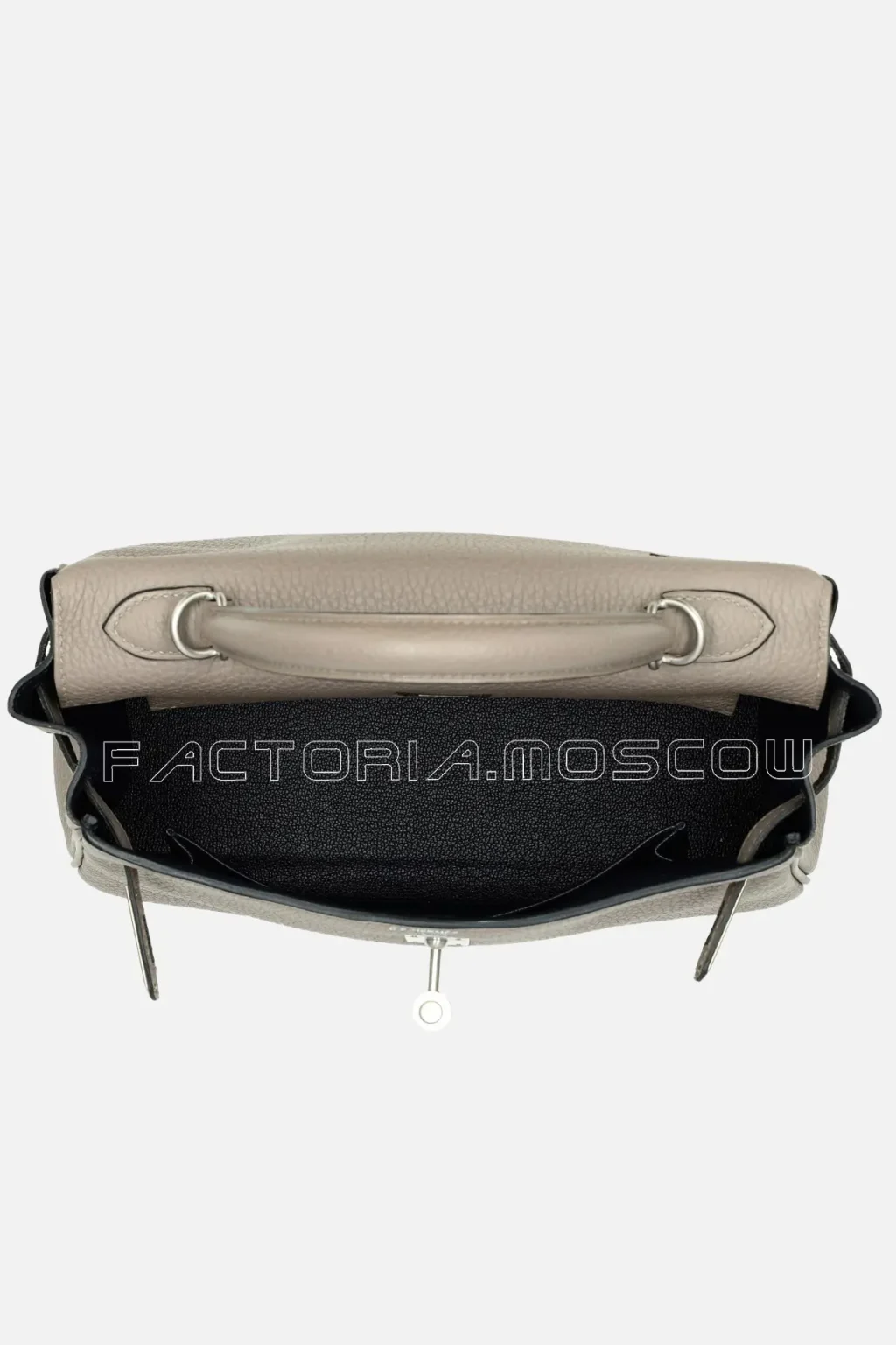 Hermès HSS Kelly Retourne 25 Togo Colour Gris Asphalte And Bleu Nuit Brushed PHW