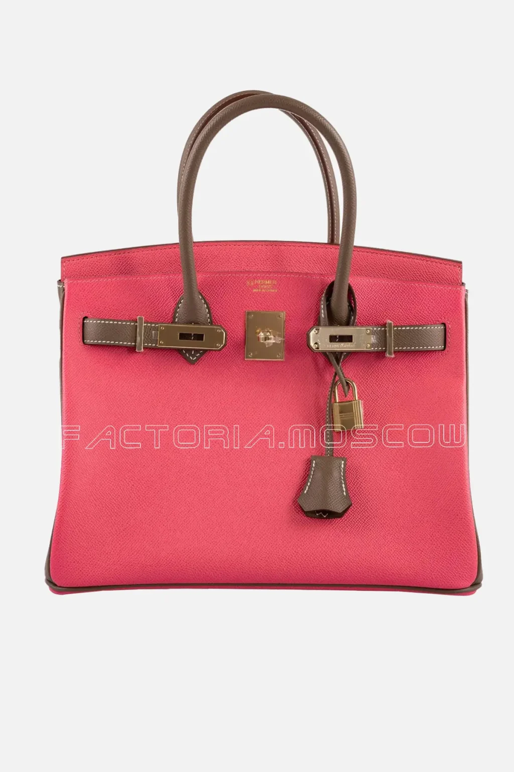 Hermes HSS Birkin 30 Rose Azalee & Etoupe Epsom Permabrass Hardware