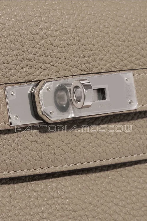Hermès Kelly Retoune 35 Togo Colour Gris Tourterelle PHW