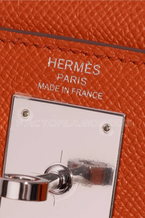 Hermès Kelly Sellier 28 Epsom Terre Battue PHW