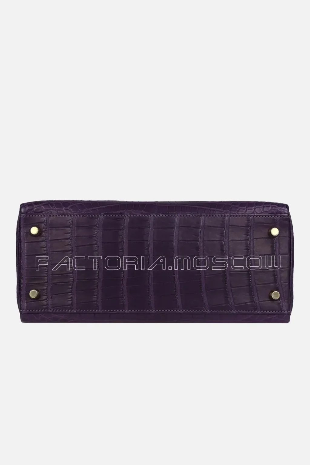Hermès Kelly Retourne 28 Amethyst Matte Alligator GHW