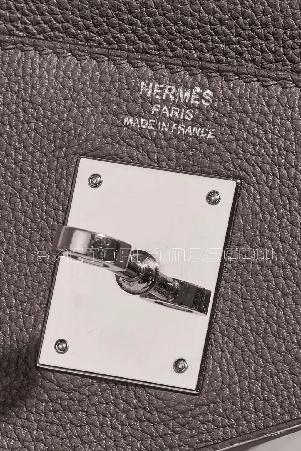 Hermès Kelly Retourne 28 Evercolor Etain PHW