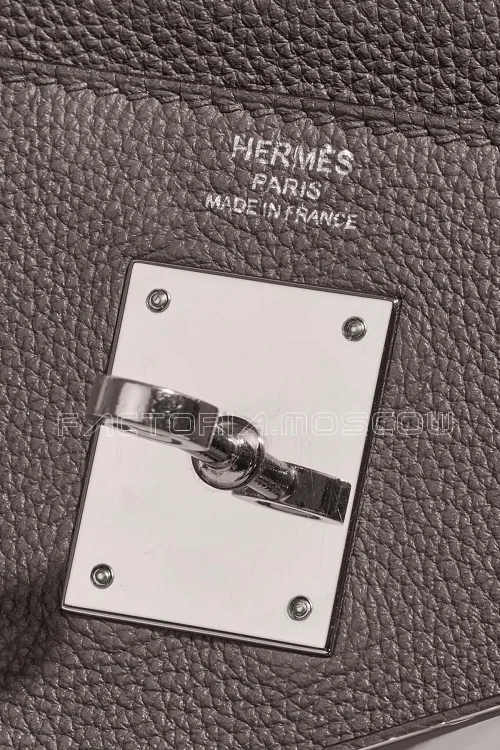 Hermès Kelly Retourne 28 Evercolor Etain PHW