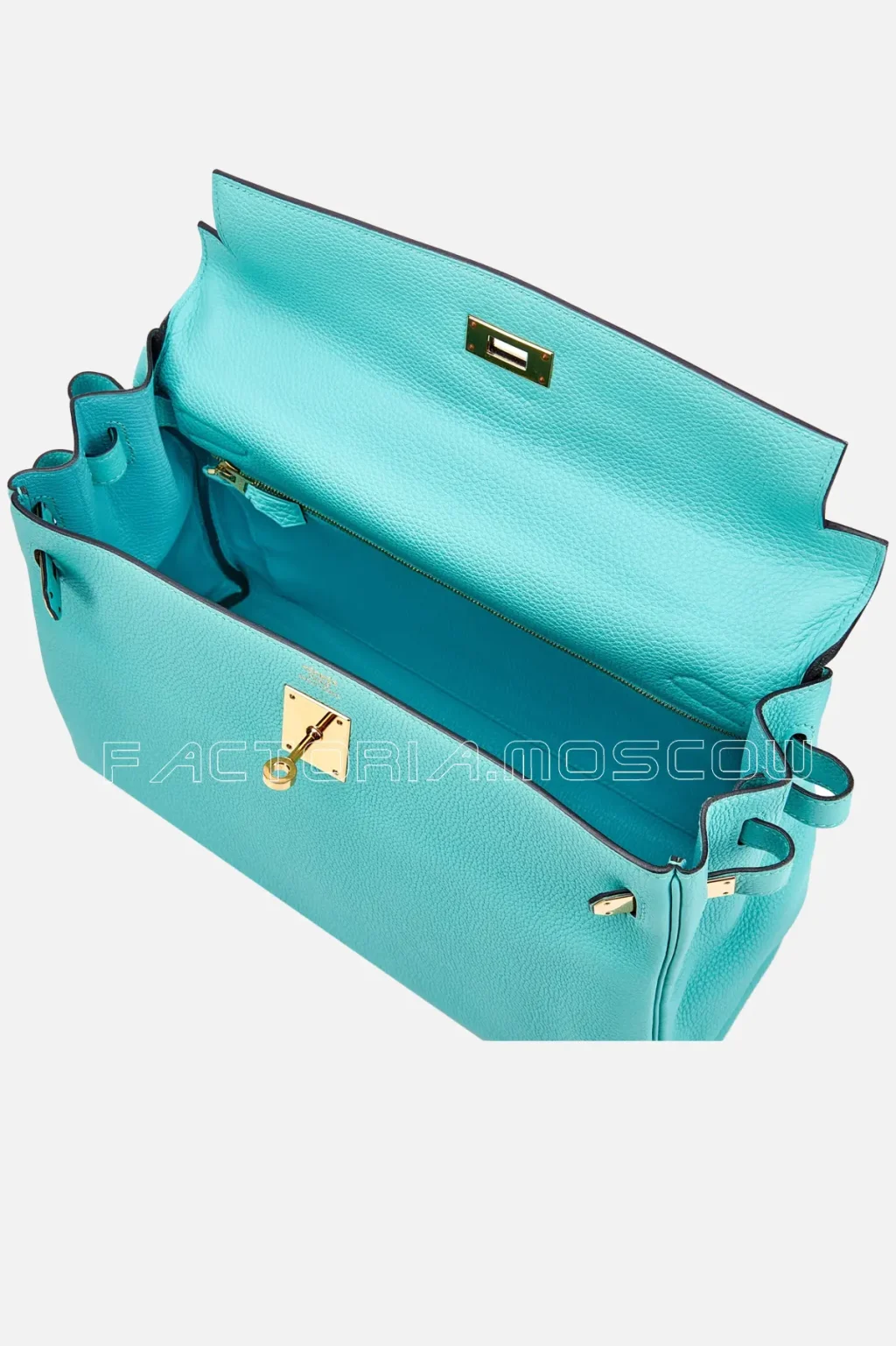 Hermès Kelly Retourne 32 Togo Colour Bleu Atoll GHW