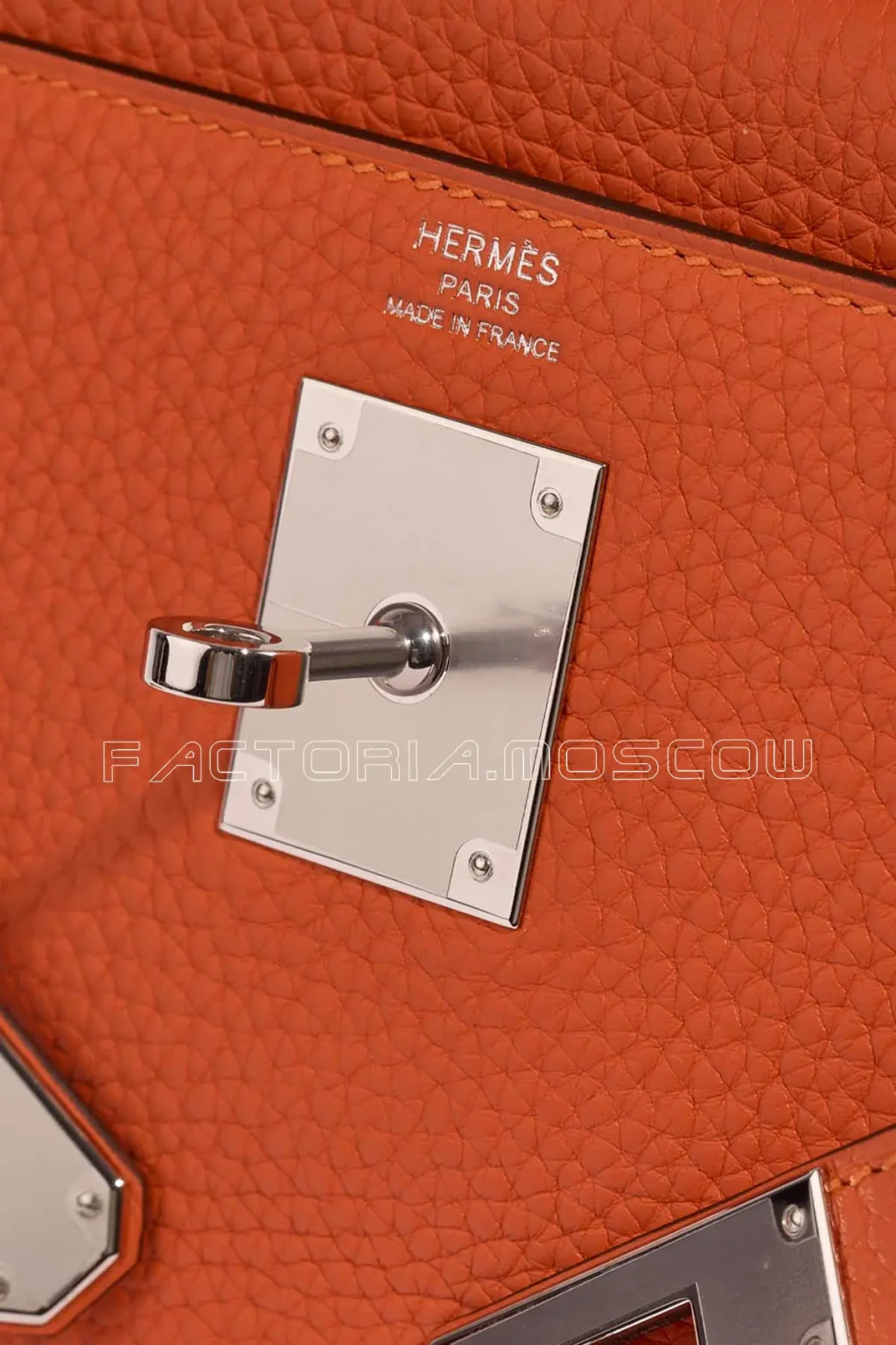 Hermès Kelly Retourne 28 Clemence Feu PHW