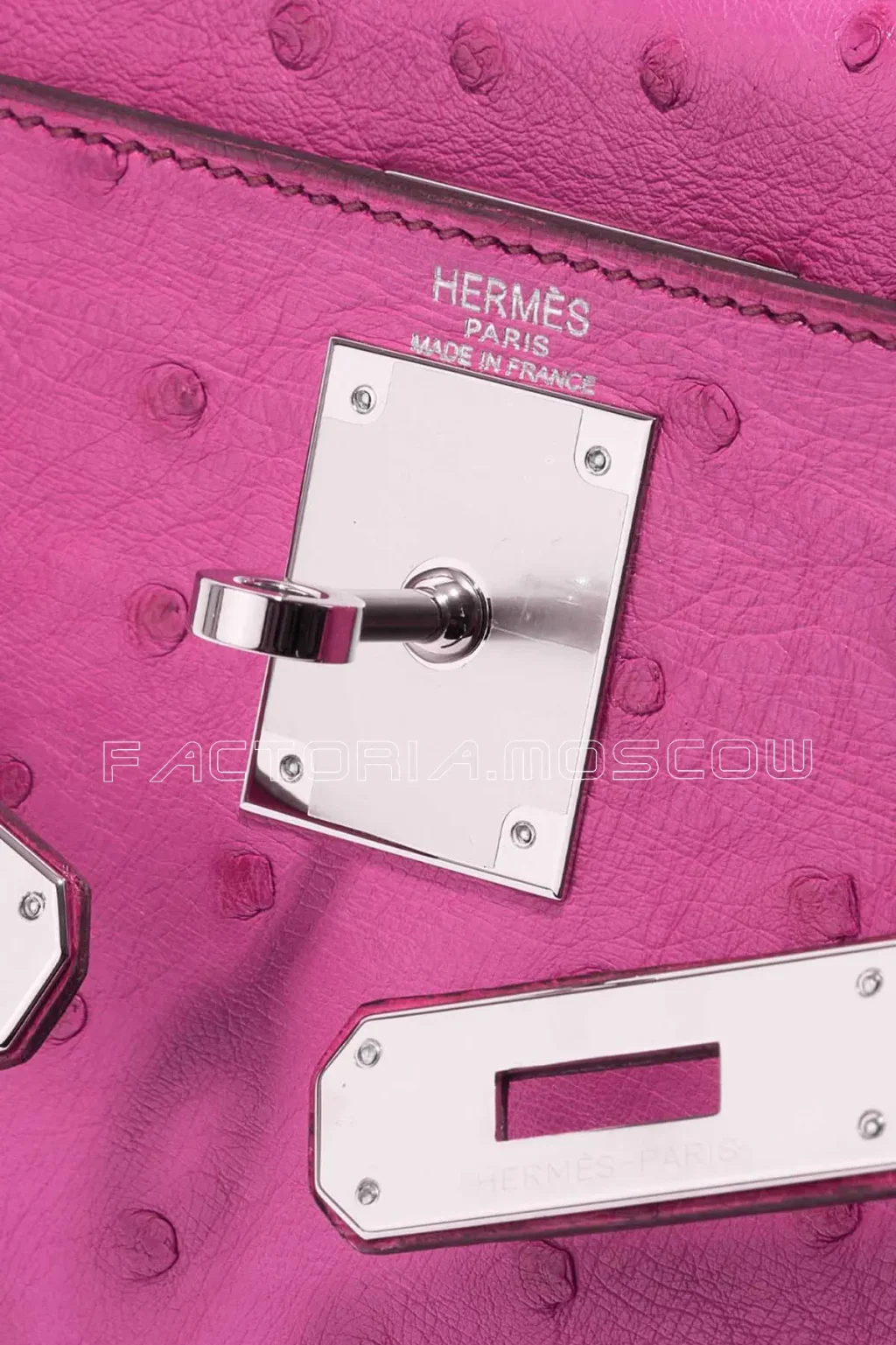 Hermès Kelly Retourne 28 Ostrich Fuchsia PHW