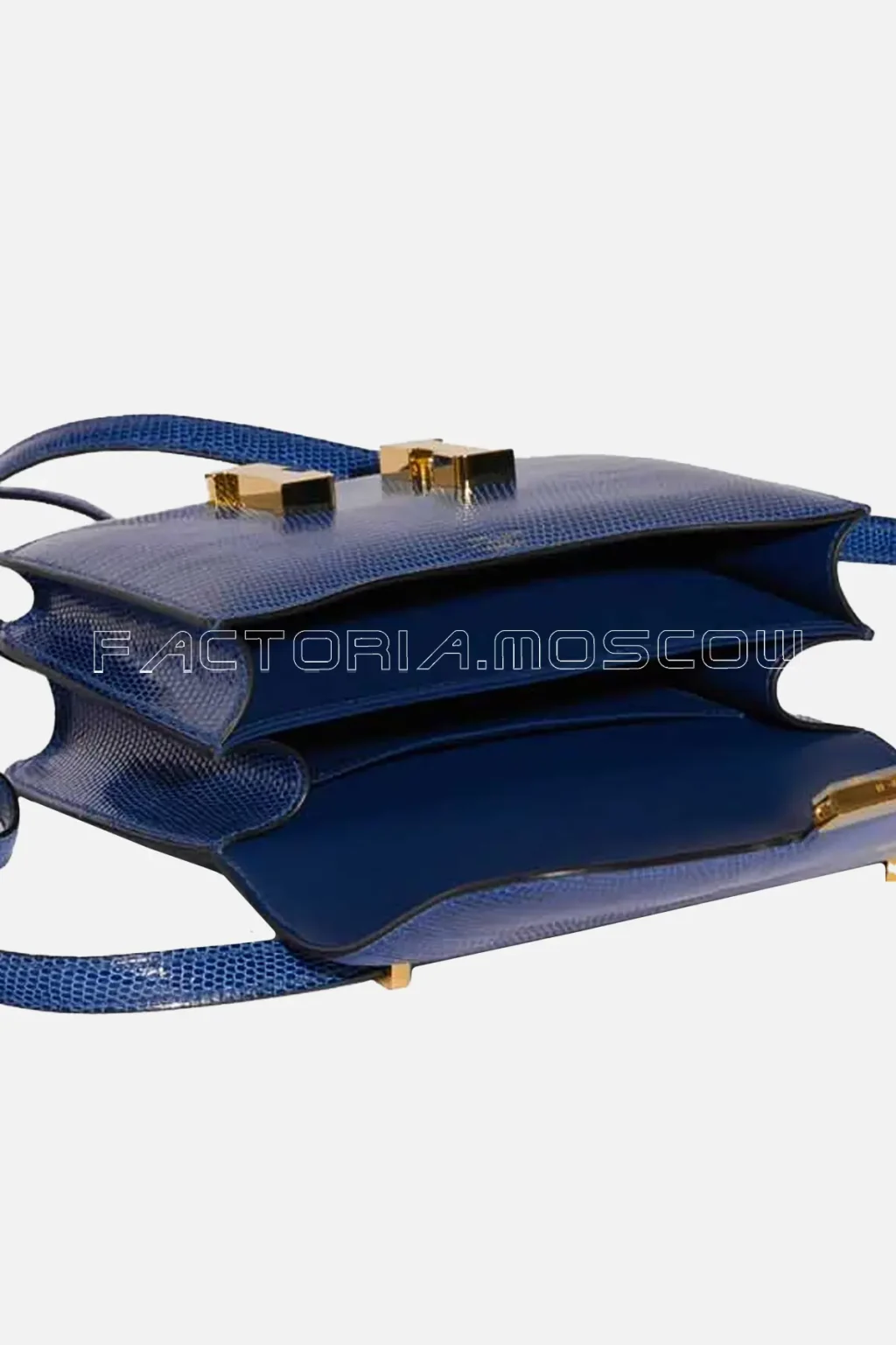 Hermès Constance 18 Salvator Lizard Blue Sapphire GHW