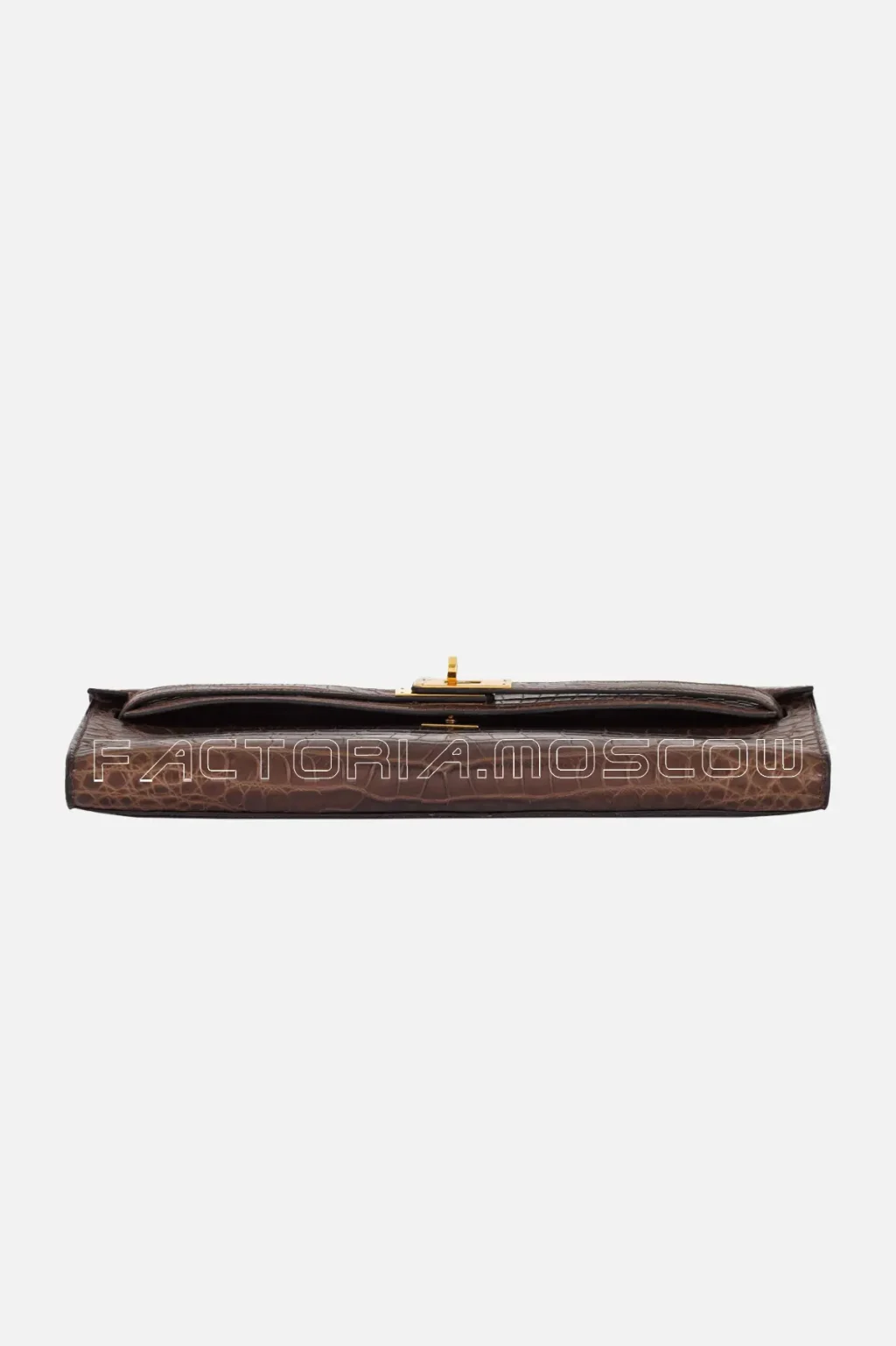 Hermès Kelly Cut Cacao Matte Niloticus Crocodile GHW
