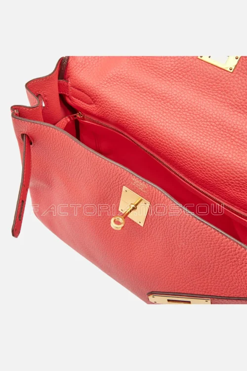 Hermès Kelly Retourne 32 Togo Colour Rouge Tomate GHW