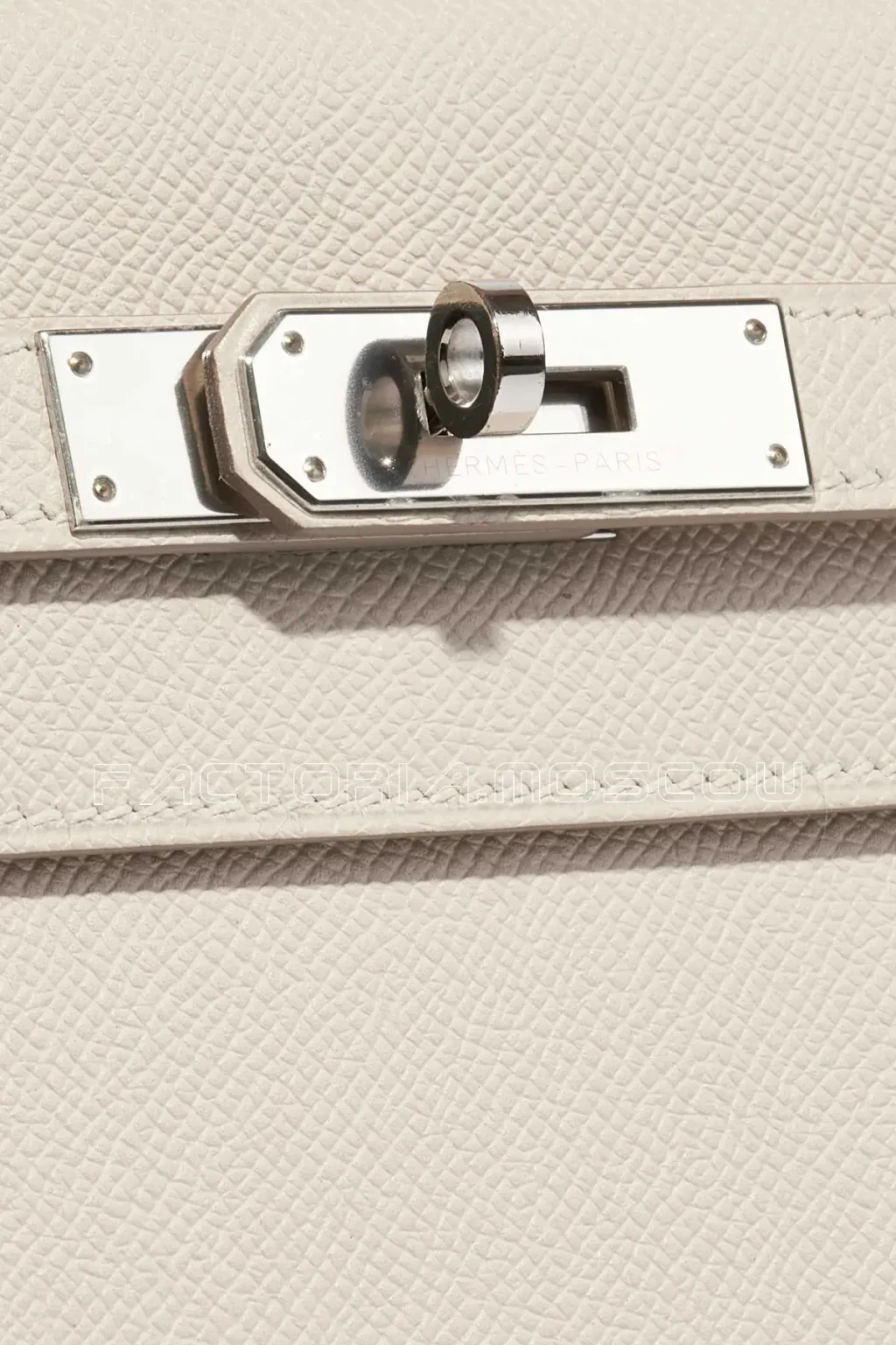 Hermès Kelly Sellier 35 Epsom Colour Craie PHW