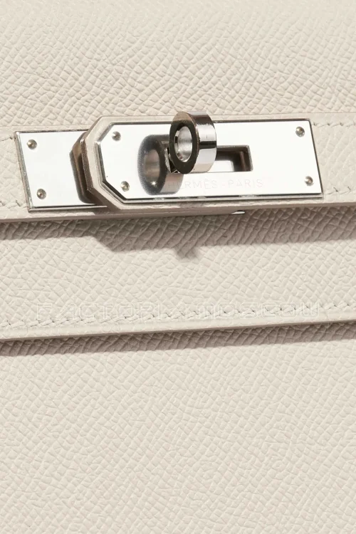 Hermès Kelly Sellier 35 Epsom Colour Craie PHW