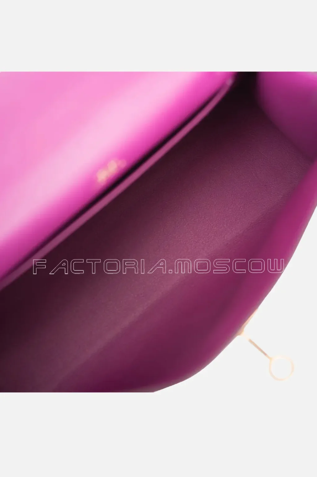 Hermes Kelly Pochette Swift Colour Anemone GHW