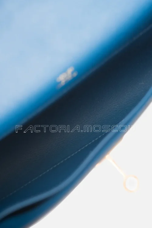 Hermès Kelly Cut Bleu Agate Swift GHW