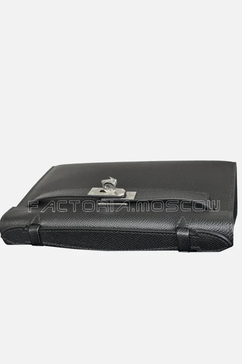 Hermes Kelly Pochette Epsom Colour Black Hardware PHW