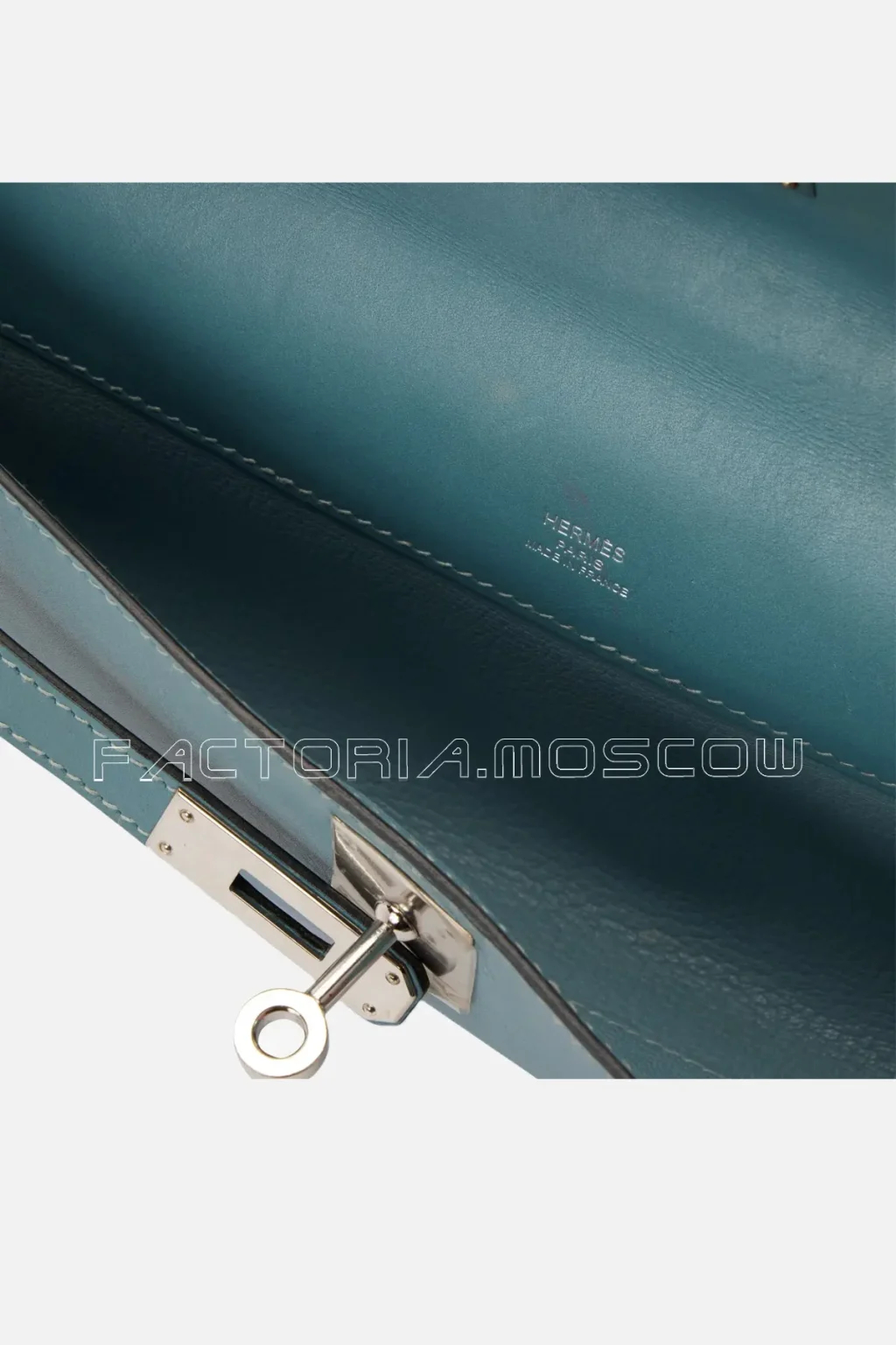 Hermès Kelly Cut Ciel Swift PHW