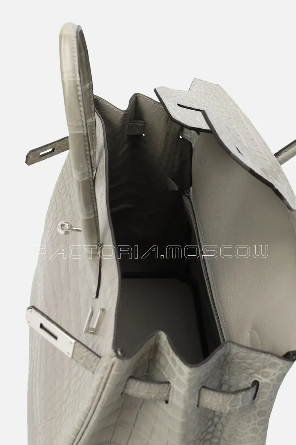 Hermes Birkin 35 Alligator Matte Colour Gris Pearl PHW