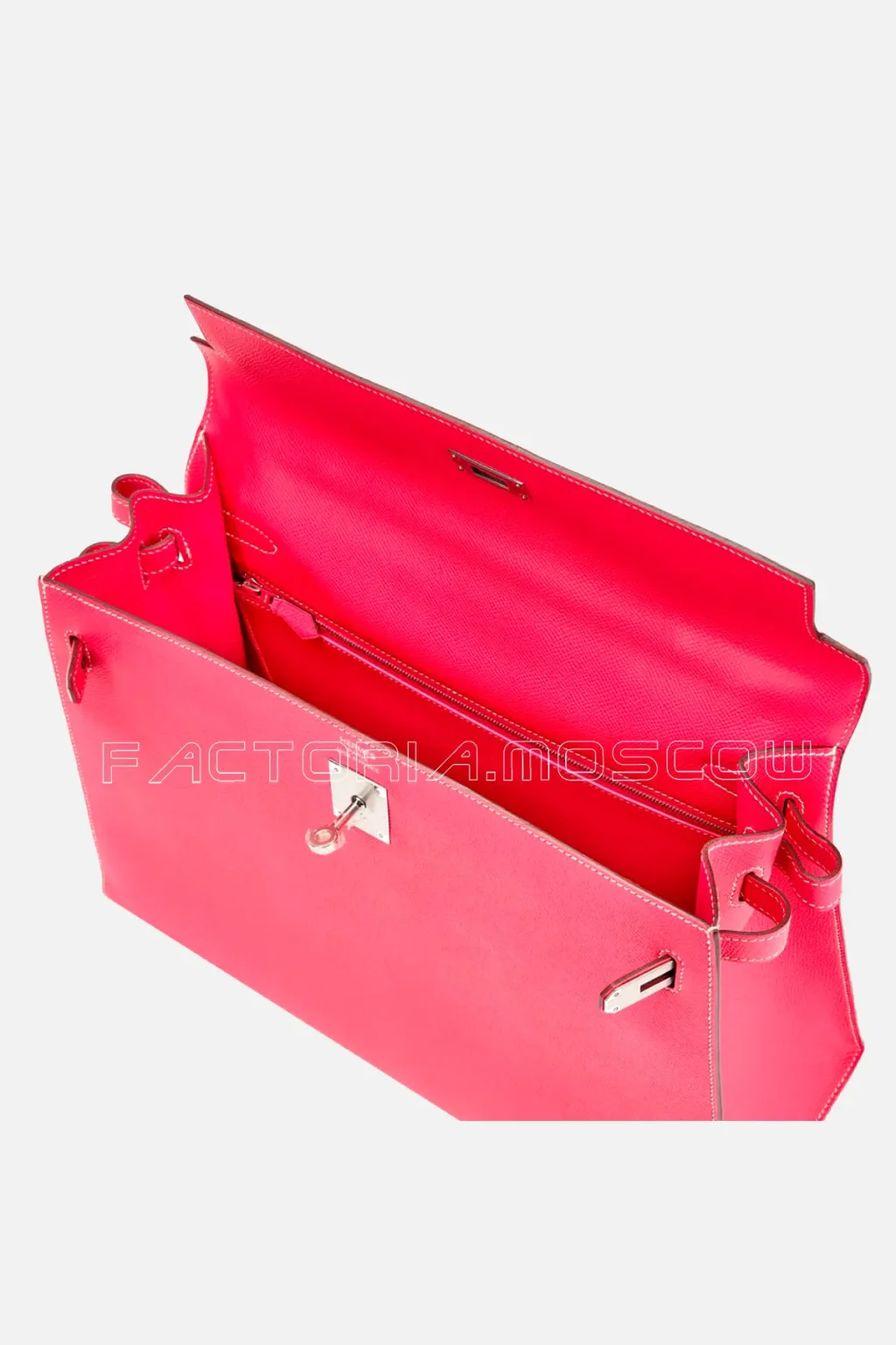 Hermès Kelly Sellier 35 Epsom Color Rose Tyrien PHW