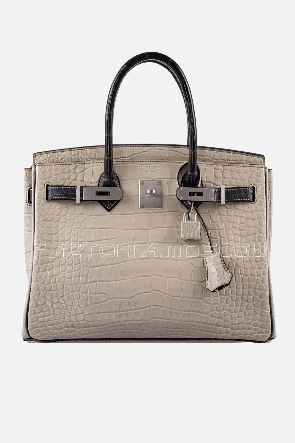 Hermes Birkin 30 HSS Beton & Graphite Matte Alligator Brushed PHW